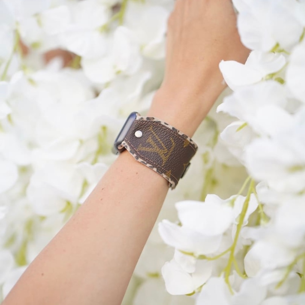 Authentic Up-cycled Louis Vuitton Apple Watch Band